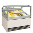congeladores o refrigeradores de ángulo recto de la exhibición del helado de los cubos 220V 10