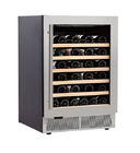 Refrigerador de vino dual moderno de lujo de la zona del control numérico de 46 botellas, refrigerador incorporado del vino del hogar del hotel