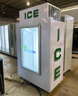 El congelador interior del almacenaje del hielo de la puerta de cristal empaquetó almacenamiento helado