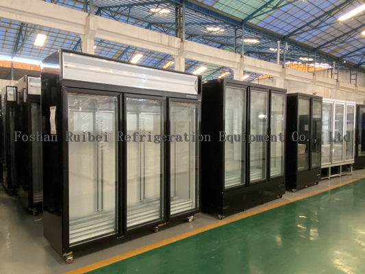 -18 al congelador de refrigerador vertical del escaparate del soporte del top de la puerta de -20 2 /3/4 para el supermercado