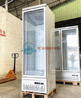 Congelador refrigerado sola vertical de la exhibición de la puerta del supermercado