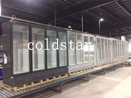 Equipo de refrigeración vertical de Comercial del congelador de la exhibición de la puerta de cristal cuatro