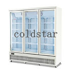 Vitrina más fresca vertical de la bebida fría de cristal de la puerta del refrigerador del supermercado de 2~8℃ R290