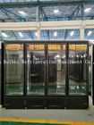 Equipo de refrigeración vertical de Comercial del congelador de la exhibición de la puerta de cristal cuatro