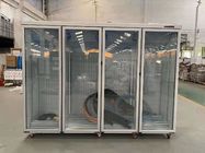 Refrigerador vertical de la exhibición de 5 puertas para el supermercado/el centro comercial