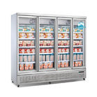 Automático descongele el refrigerador de cristal de la exhibición de la puerta R290 con el compresor de Secop