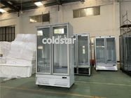 Refrigerador de cristal de las puertas de los refrigeradores 2 fríos de la bebida de R134A