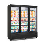 Los colmados muestran el congelador de refrigerador/el congelador vertical/el congelador de la exhibición