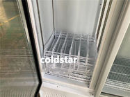 Congelador vertical del helado de la exhibición de la puerta doble 1000L