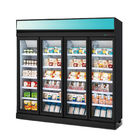 Refrigerador de cristal refrigerado bebida vertical comercial de la puerta del escaparate
