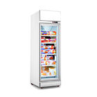 1 2 3 4 puertas muestra verticalmente el congelador para el supermercado