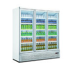 Refrigerador modificado para requisitos particulares promocional de custodia fresco de la exhibición del refrigerador de la puerta del refrigerador de cristal comercial de la bebida