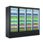 Refrigerador comercial de cristal de los gabinetes de exhibición del congelador de la puerta del refrigerador de la exhibición del supermercado para las bebidas