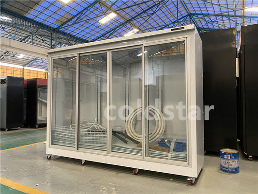 Muilt comercial - refrigerador partido de la exhibición de la bebida del estilo de la puerta