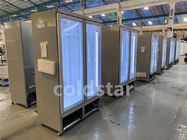 refrigerador y congelador refrigerados bebida vertical de cristal de la exhibición de la puerta del oscilación 35cuft