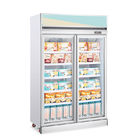 Congelador de cristal vertical de la exhibición del refrigerador del helado de la puerta 1000L con CE