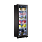 Refrigerador vertical de la puerta de cristal llena del refrigerador de la exhibición de la bebida de la cerveza de la barra
