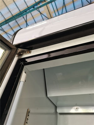congelador vertical de la exhibición del refrigerador de cristal de la puerta 1000L para el supermercado