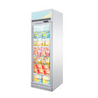 congelador vertical de Beverege de la puerta del supermercado 400L del refrigerador de cristal de la botella