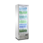 Equipo de refrigeración comercial, refrigerador de cristal vertical de la exhibición de la puerta 2~8° para la cerveza de la bebida
