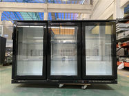 Puerta de cristal transparente triple debajo del refrigerador de la cerveza de la barra con el volumen 300L