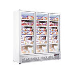 Congelador de cristal vertical de la puerta de la exhibición de la bebida del refrigerador más fresco frío vertical de las bebidas
