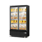 refrigerador y congelador refrigerados bebida vertical de cristal de la exhibición de la puerta del oscilación 35cuft