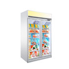 Congelador refrigerado vertical del escaparate del supermercado R290