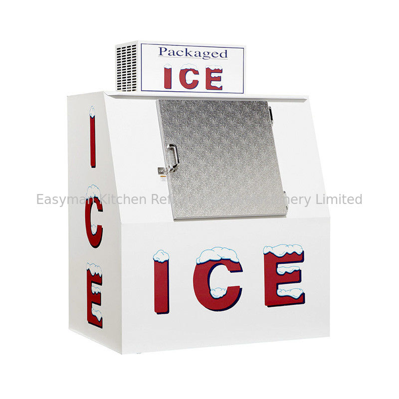 20GP comerciales escogen el congelador inclinado del cubo de hielo de la puerta