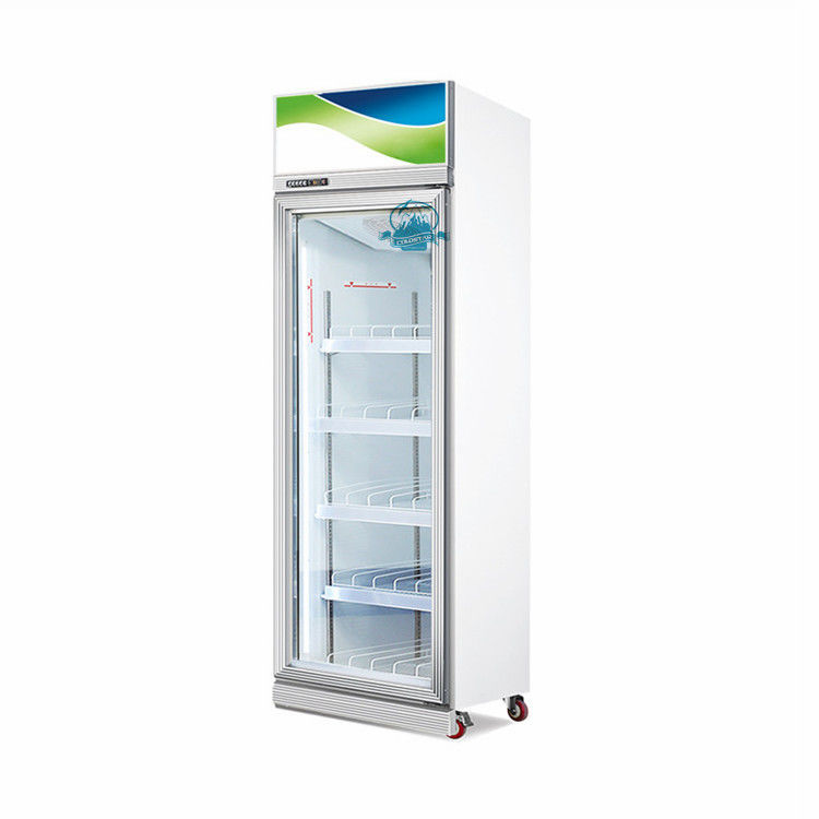 Congelador de cristal de la exhibición de la carne de la puerta del supermercado del refrigerador vertical del helado