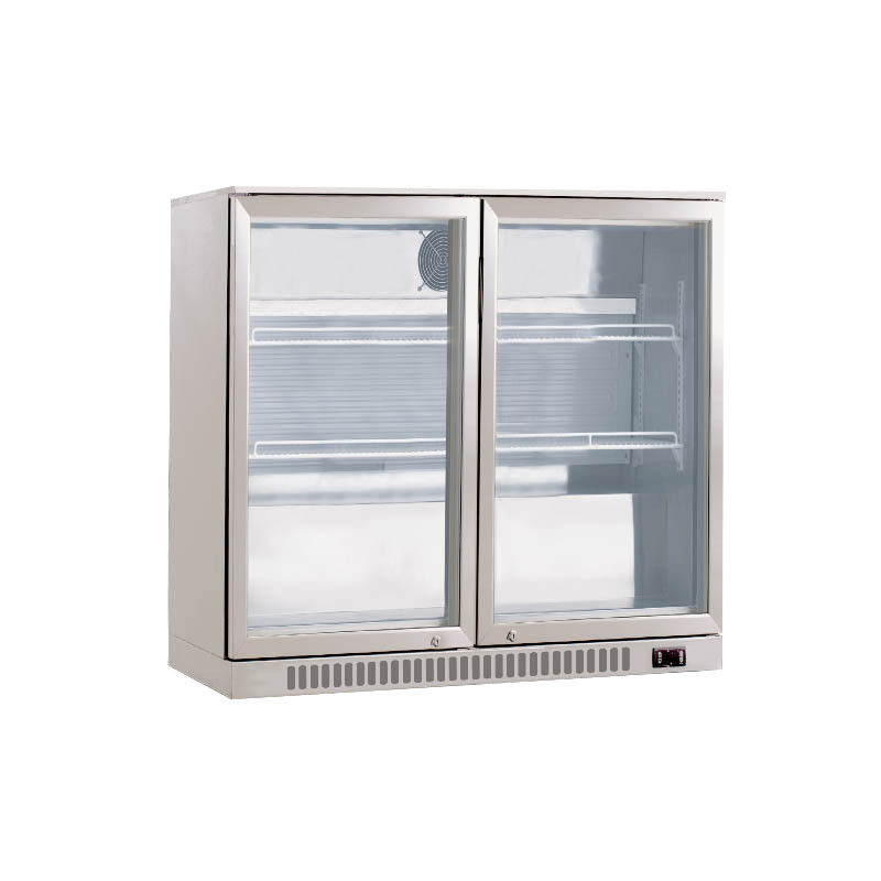 refrigerador trasero de la barra del refrigerador de la cerveza de la puerta de la bisagra del doble 200L de la refrigeración de RUIBEI