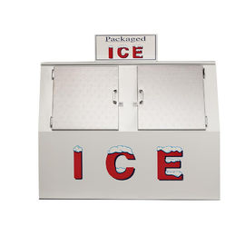 Cu 60. pies congelador inclinado doble del cubo de hielo de la puerta de la mercancía del hielo