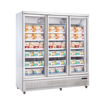 puerta de cristal 220V vitrina vertical del refrigerador del congelador de 1000 litros con el compresor de Donper