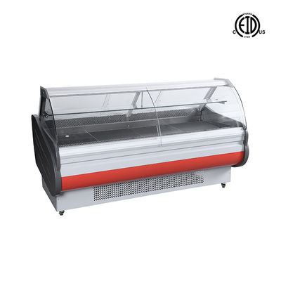 Expendidora automática del contador del refrigerador de la exhibición del alimento cocido del supermercado de Front Open Door Deli Cooler