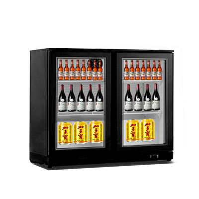 Refrigerador de cristal de la bebida de Mini Bar Fridge Beer Chiller de la puerta para el hotel