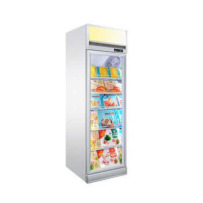 Congelador de cristal de congelación vertical del escaparate de la puerta del helado 450L